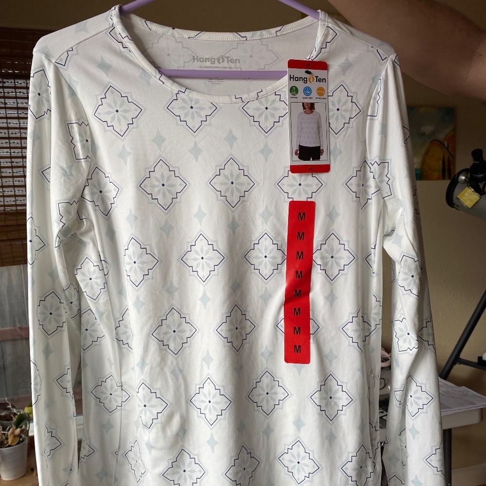 NWT Womens SPF 50 Hang Ten sun Tshirt
